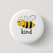 Cute Bee Kind Ronde Button 3,2 Cm (Voorkant)