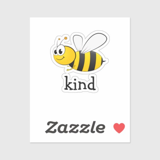 Cute Bee Kind Sticker (Vel)