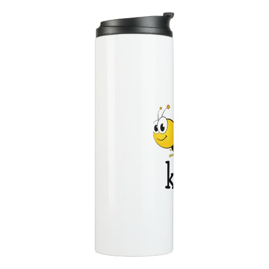 Cute Bee Kind Thermosbeker (Gedraaid links)
