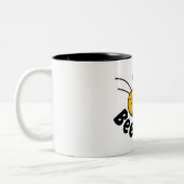Cute Bee Kind Tweekleurige Koffiemok (Links)