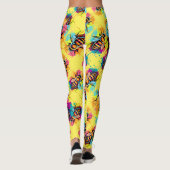 Cute Bee Leggings - Jaune Honey Bees Leggings (Dos)