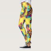 Cute Bee Leggings - Jaune Honey Bees Leggings (Gauche)