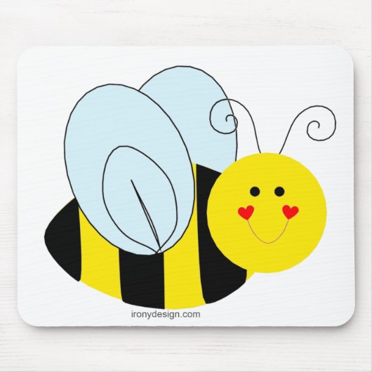 Cute Bee Muismat (Voorkant)
