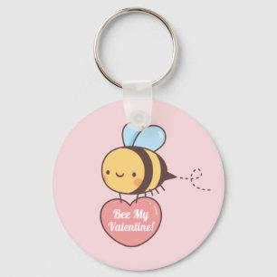 Cute bee My Valentijn Pun Sleutelhanger