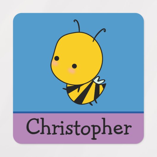 Cute Bee Personalized Labels (Design 1)