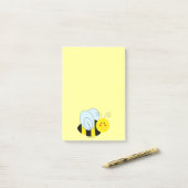 Cute Bee Post-it® Notes (Op bureau)