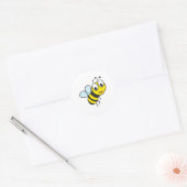 Cute Bee Ronde Sticker (Envelop)