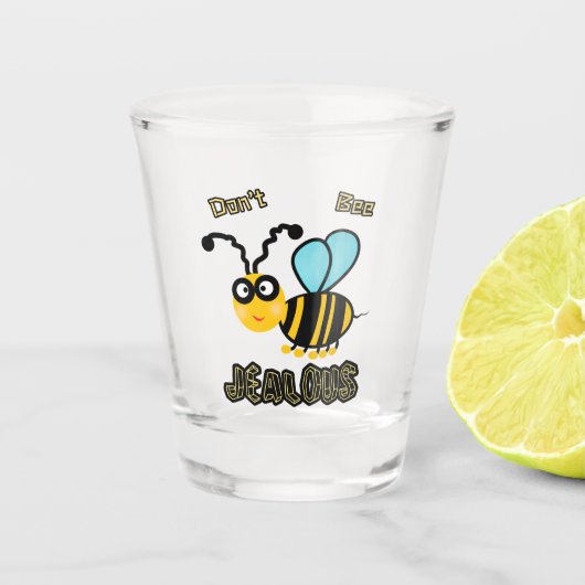 Cute bee shot glas (Voorkant)