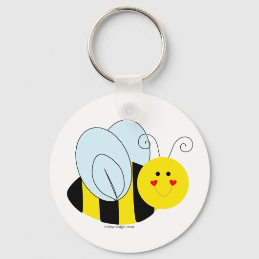 Cute Bee Sleutelhanger (Voorkant)