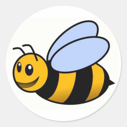 Cute Bee Sticker (Voorkant)