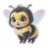 Cute Bee Sticker (Voorkant)