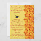 Cute Bee ThMED Baby shower Invitation Kaart (Voorkant)