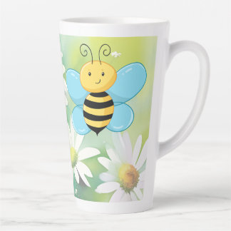Cute Bee (w/ matching lined illustrated journal) Latte Mok