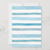 Cute Beer Baby Boy's Birthday Party Invitation Kaart (Achterkant)