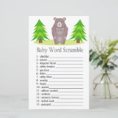 Cute Beer Baby word scramble game (Staand voorkant)