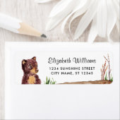 Cute Beer Cub Return Label (Insitu)