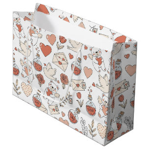 Cute Beer en Harten -- Pastelkleurige Kinderkamer Groot Cadeauzakje