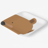 Cute Beer Face Animal Papieren Bordje (Gebogen)