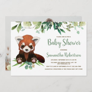Cute Beer Greenery Eucalyptus Baby shower Foto Kaart