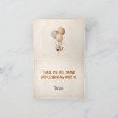 Cute Beer Herfst Verjaardag Dank je kaart (Binnen)