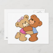 Cute Beer Hug Beren Briefkaart (Voorkant / Achterkant)