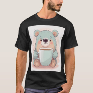 Cute Beer Koffie Liefhebber Kawaii Mok Shirt Cafe