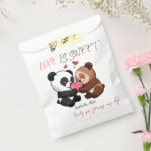 Cute Beer Koppel Bedankzakje (Gezegeld)