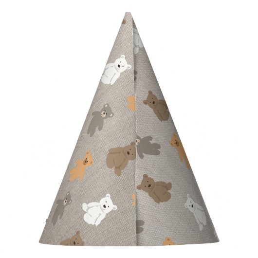 Cute Beer Pattern Feesthoedjes (Achterkant)