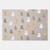 Cute Beer Pattern Inpakpapier Vel (Voorkant 3)