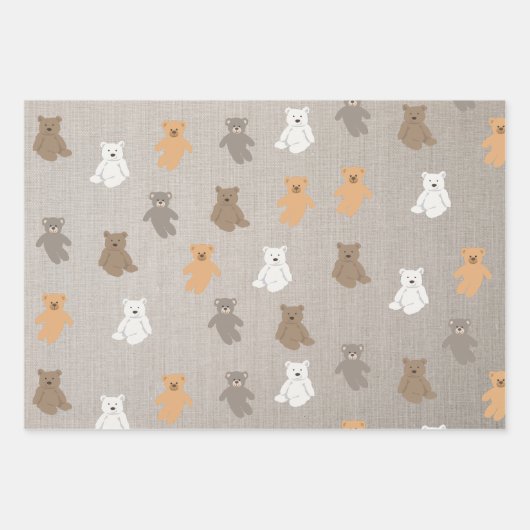 Cute Beer Pattern Inpakpapier Vel (Voorkant)