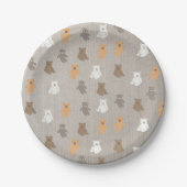 Cute Beer Pattern Papieren Bordje (Voorkant)