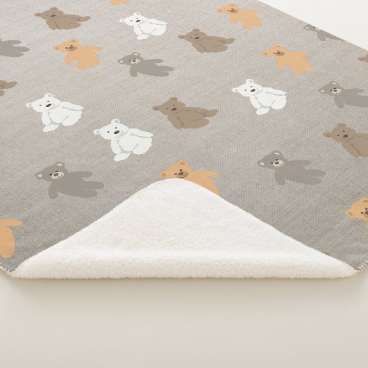 Cute Beer Pattern Sherpa Deken (3/4)