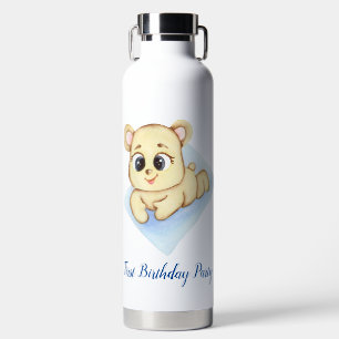 Cute Beer Thema Jongens Verjaardagsfeestje  Waterfles