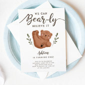 Cute Beer Theme Boy's Birthday Party Kaart