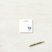 Cute Beer verpleegster die een medisch masker draa Post-it® Notes (Op bureau)