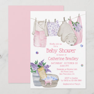 Cute Beer Wassen Dag Baby Shower Kaart