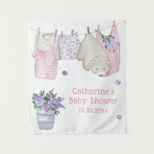Cute Beer Wassen Dag Baby Shower Wandkleed