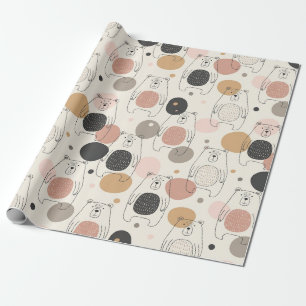 Cute Beer - Zachte Pastel Bos (3) Cadeaupapier
