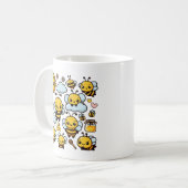 Cute bees  koffiemok (Voorkant links)