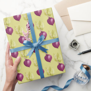 Cute Beet Waterverf Pattern Cadeaupapier