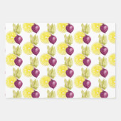 Cute Beets en Lemon Waterverf Pattern Inpakpapier Vel (Voorkant 2)