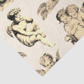 Cute  Beige Baby Cherub Cupid Angels Tissuepapier (Detail)