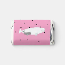 Cute Beluga Baby Whale Girl Birthday Party Pink