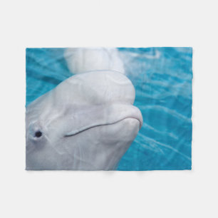 Cute Beluga Whale Zee Animal Fleece Deken