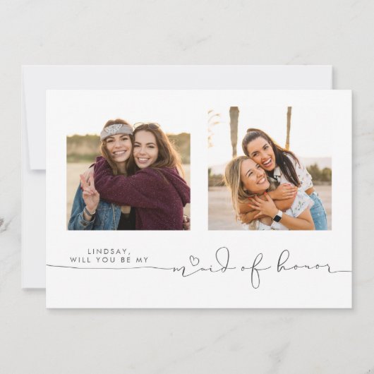 Cute, ben je mijn meisje van twee foto's? (Voorkant)