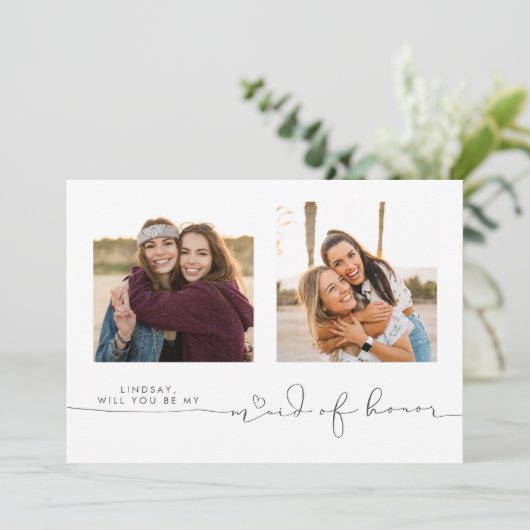 Cute, ben je mijn meisje van twee foto's? (Staand voorkant)