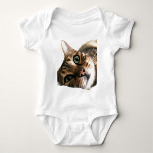 Cute Bengal Cat Lying in Bed T-shirt