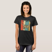 Cute Bengal Cat T-shirt (Voorkant volledig)