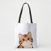 Cute Bengal Cat Tote Bag (Devant)