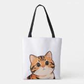 Cute Bengal Cat Tote Bag (Dos)
